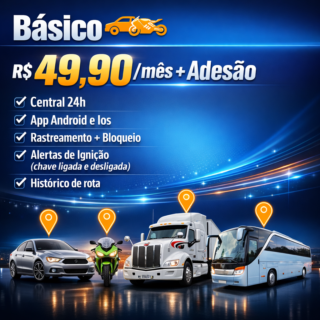 Plano de rastreamento mensal